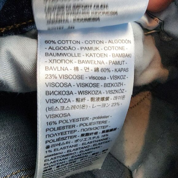 Levis Jeans Womens 24W Blue 311 Stretch High Rise Shaping Skinny Capri - Picture 12 of 14